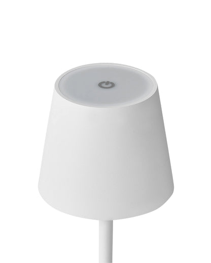 Wireless LED Table Lamp BACEIRO With Dimmer Metal White