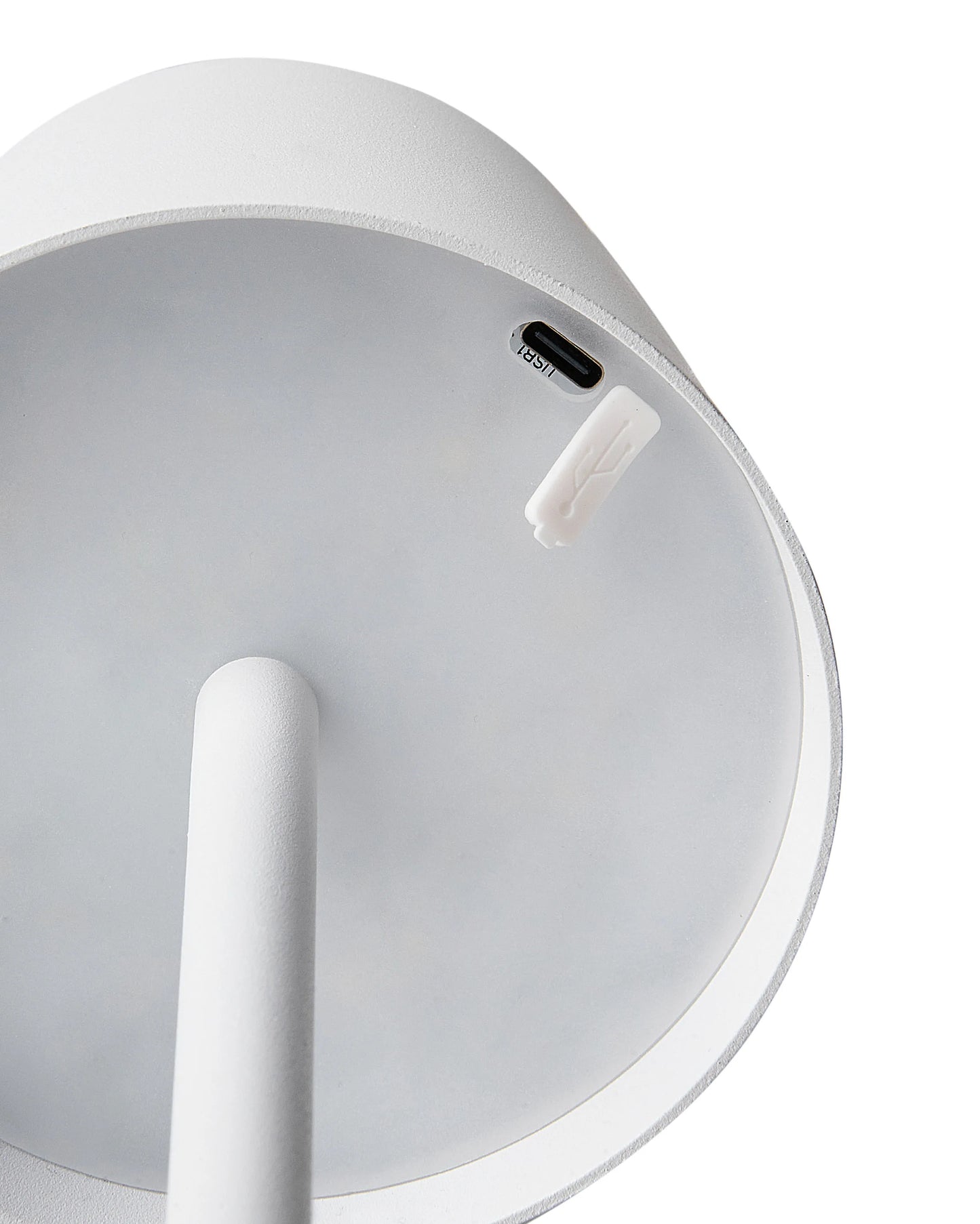  Wireless LED Table Lamp BACEIRO With Dimmer Metal White