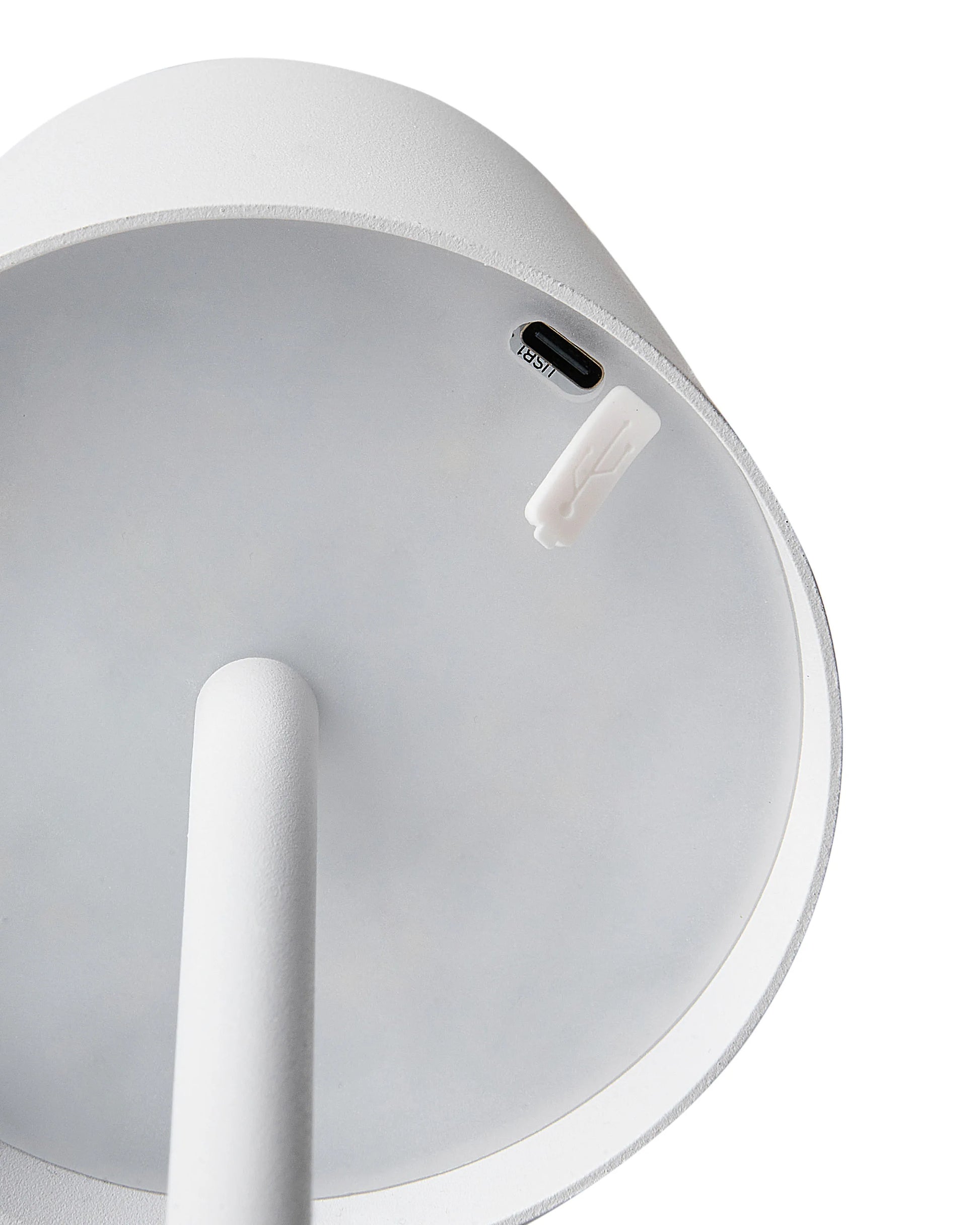  Wireless LED Table Lamp BACEIRO With Dimmer Metal White