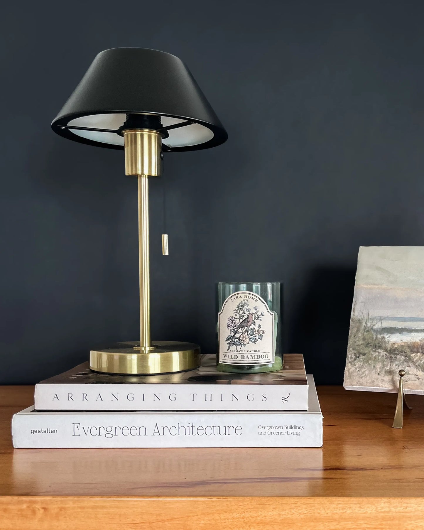  Table Lamp CAPARO Metal Black/ Gold