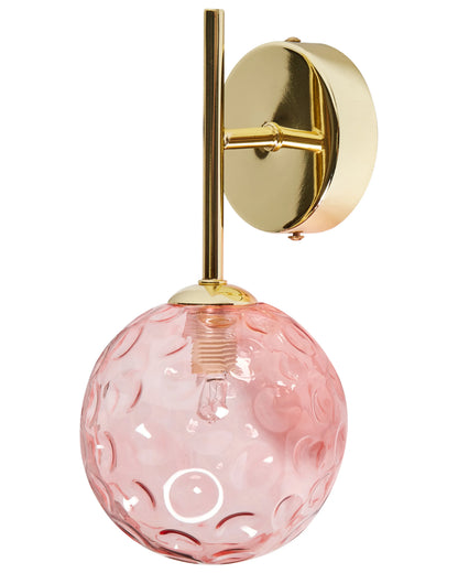  Set Of 2 Wall Lamps ANADYR Glass Pink