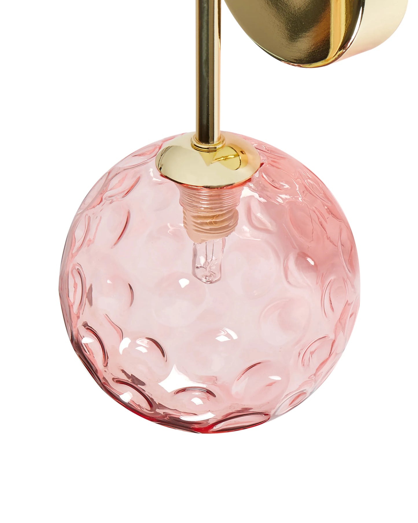  Set Of 2 Wall Lamps ANADYR Glass Pink
