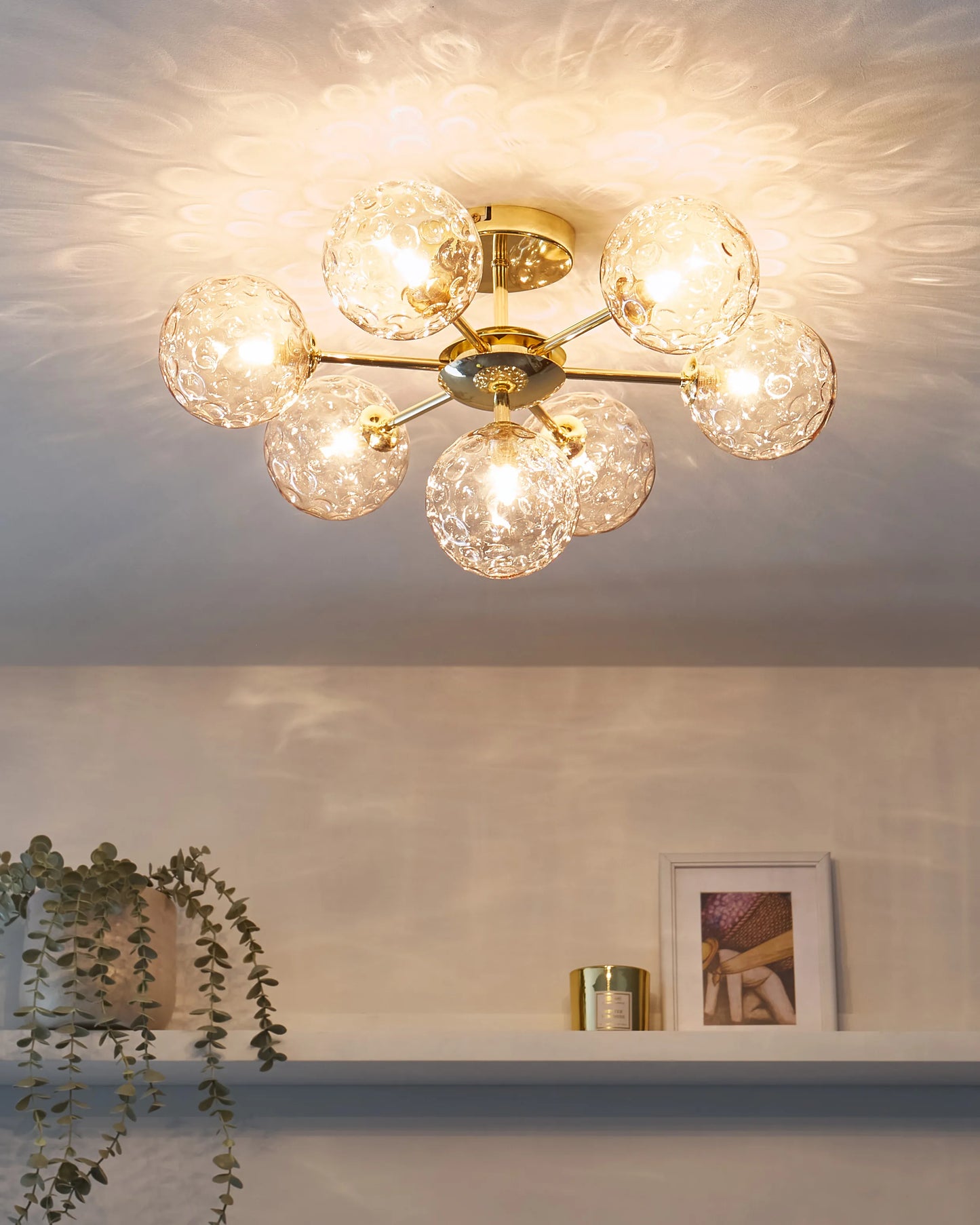  Ceiling Lamp ANADYR Glass Beige