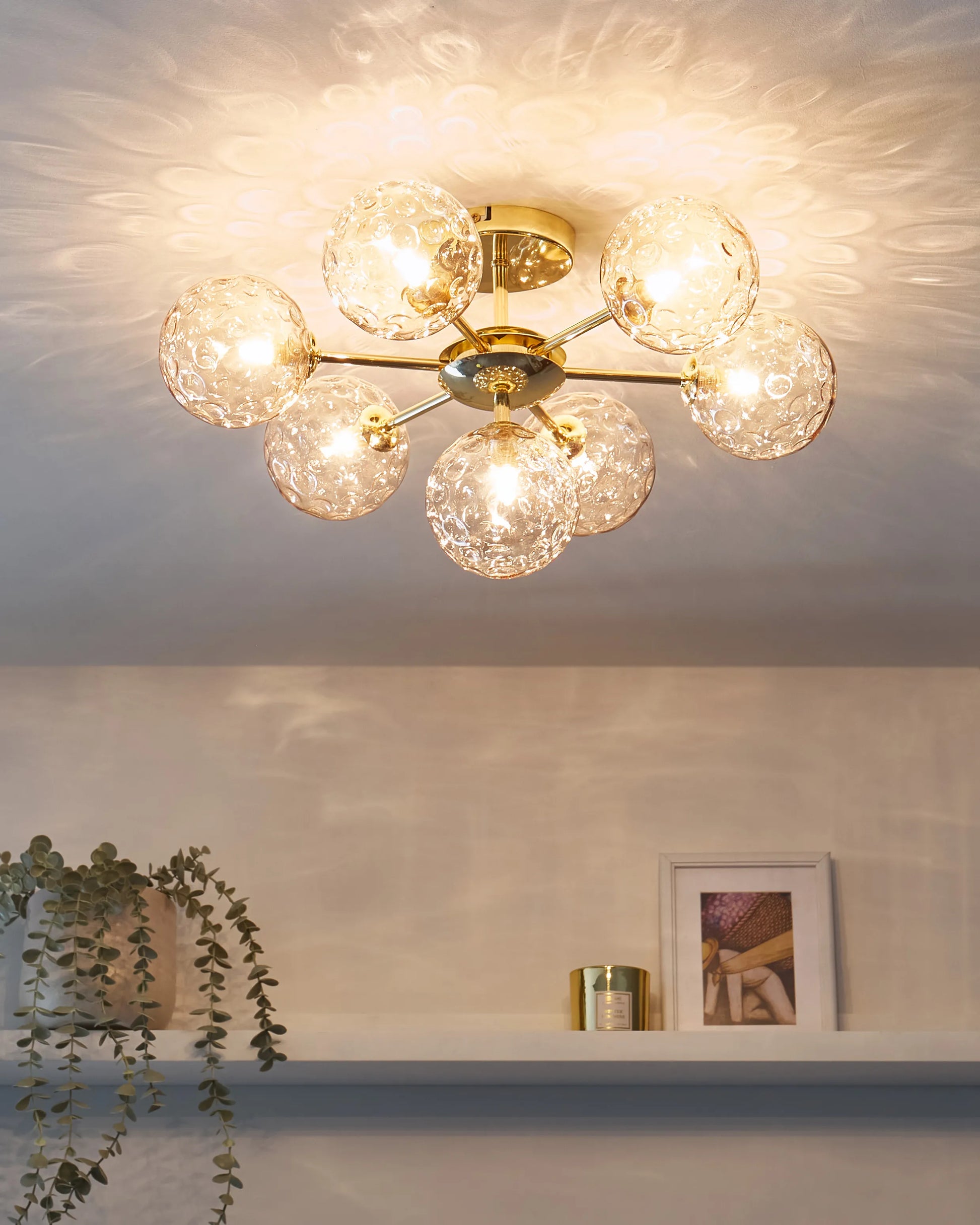  Ceiling Lamp ANADYR Glass Beige