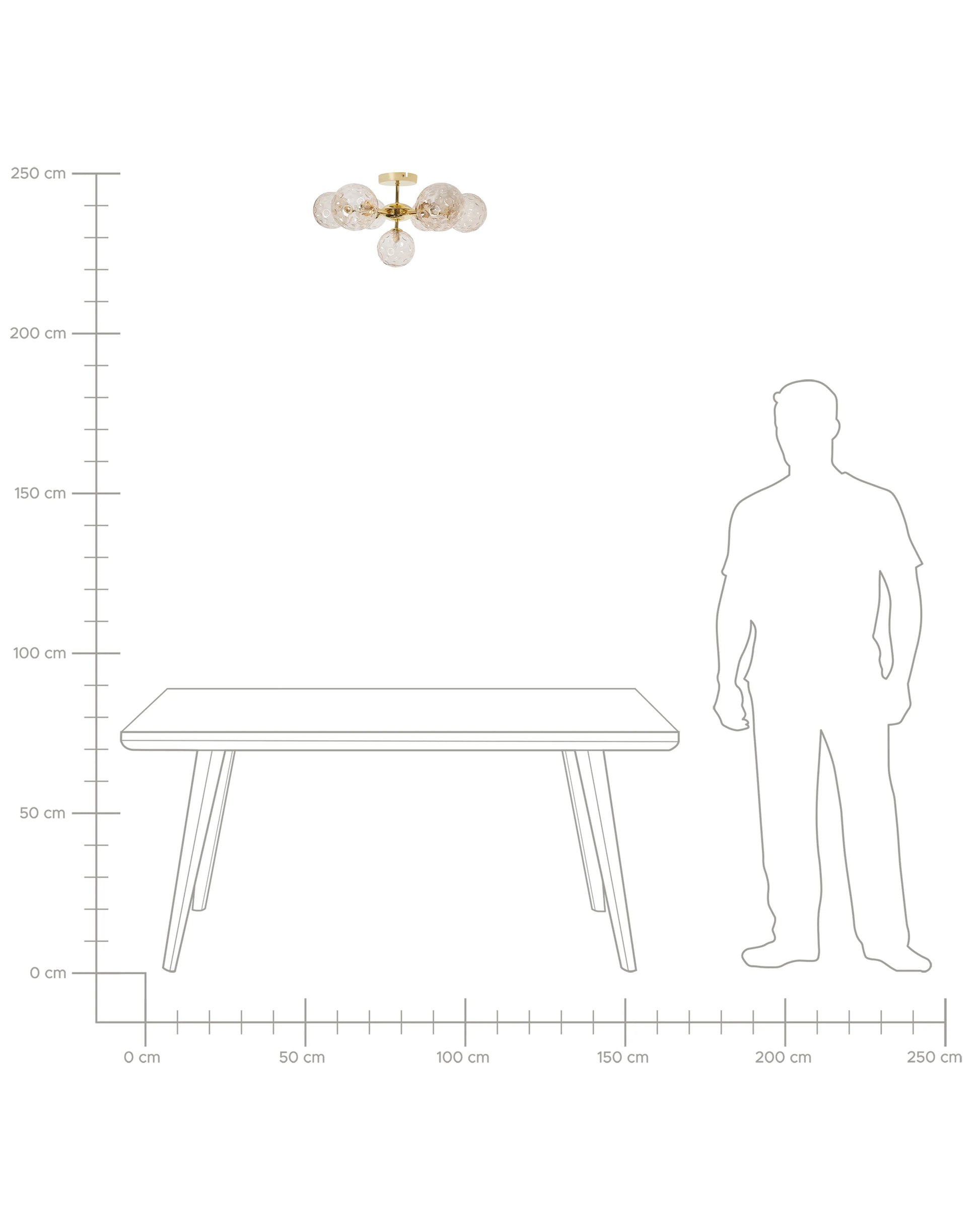  Ceiling Lamp ANADYR Glass Beige