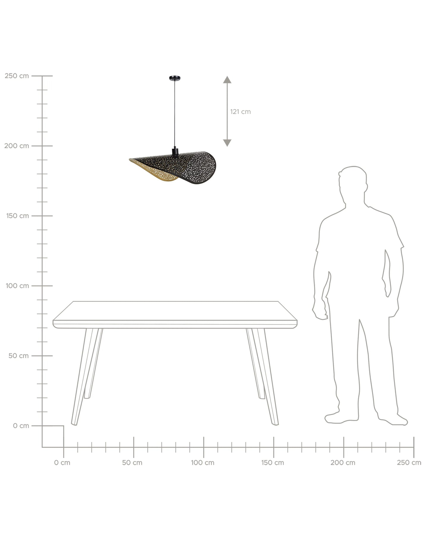  Pendant Lamp MAHI Metal Black