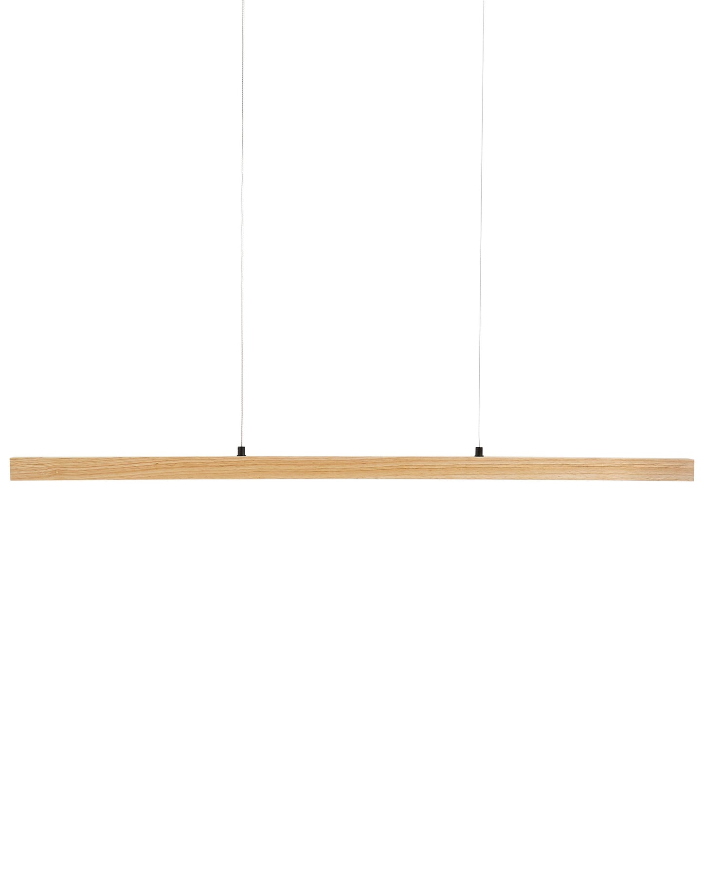  LED Pendant Lamp STEWARTS With Dimmer Oak Wood Light Brown