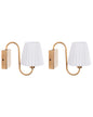 Set Of 2 Wall Lamps TOLKA Metal White