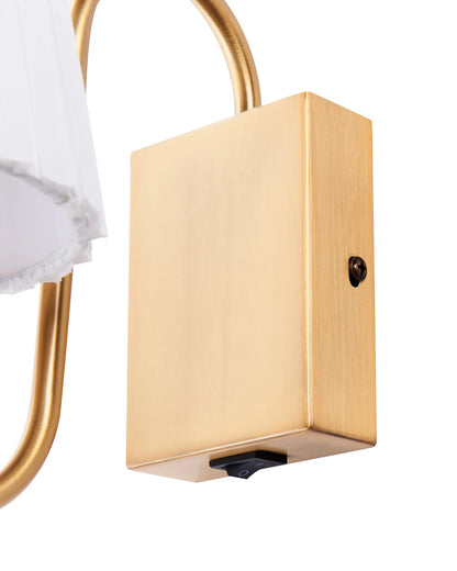  Set Of 2 Wall Lamps TOLKA Metal White