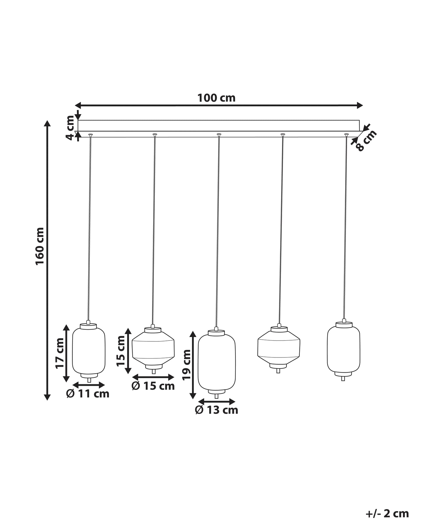 LED Pendant Lamp SULLANE LED Glass Multicolour