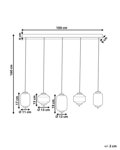  LED Pendant Lamp SULLANE LED Glass Multicolour
