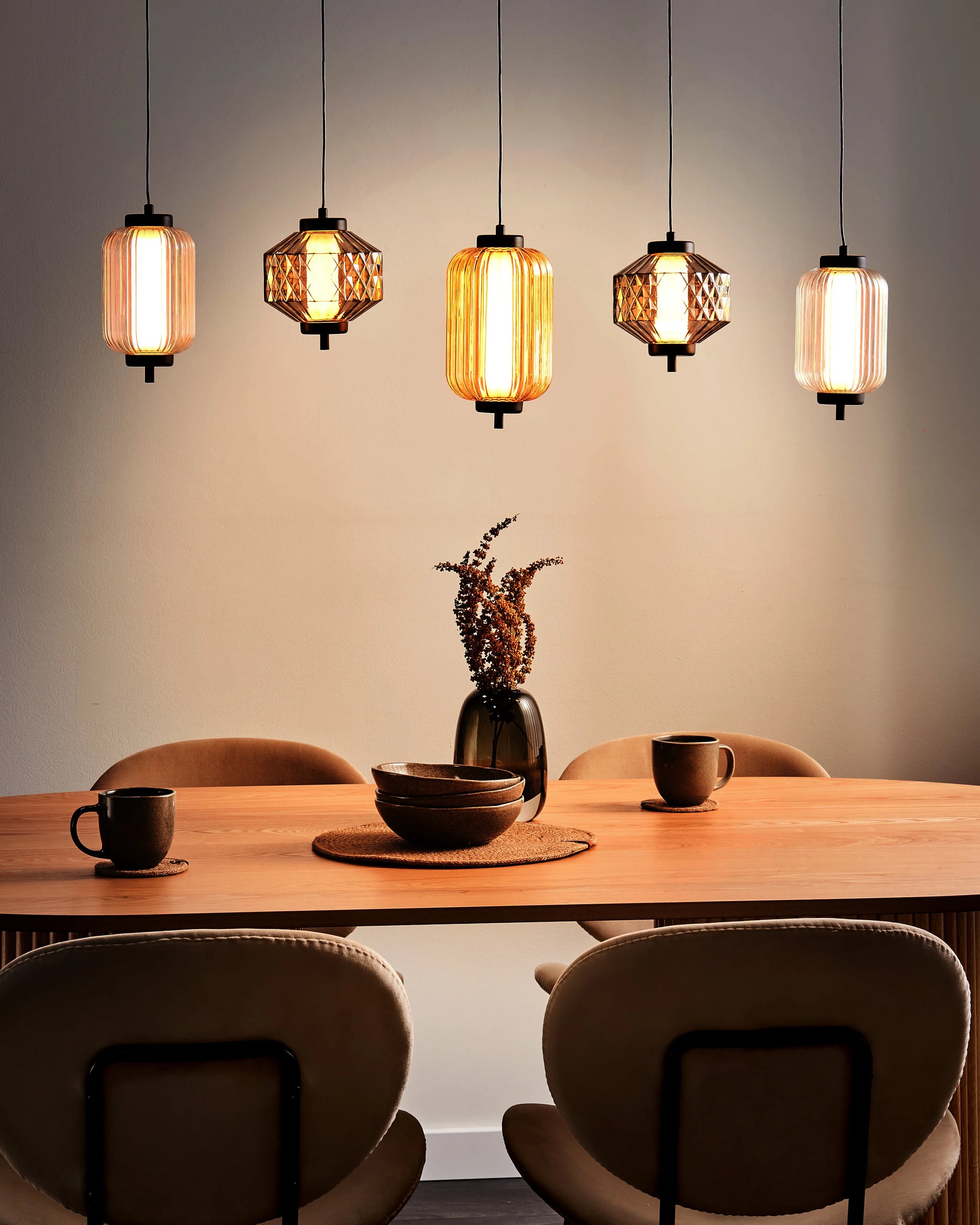  LED Pendant Lamp SULLANE LED Glass Multicolour