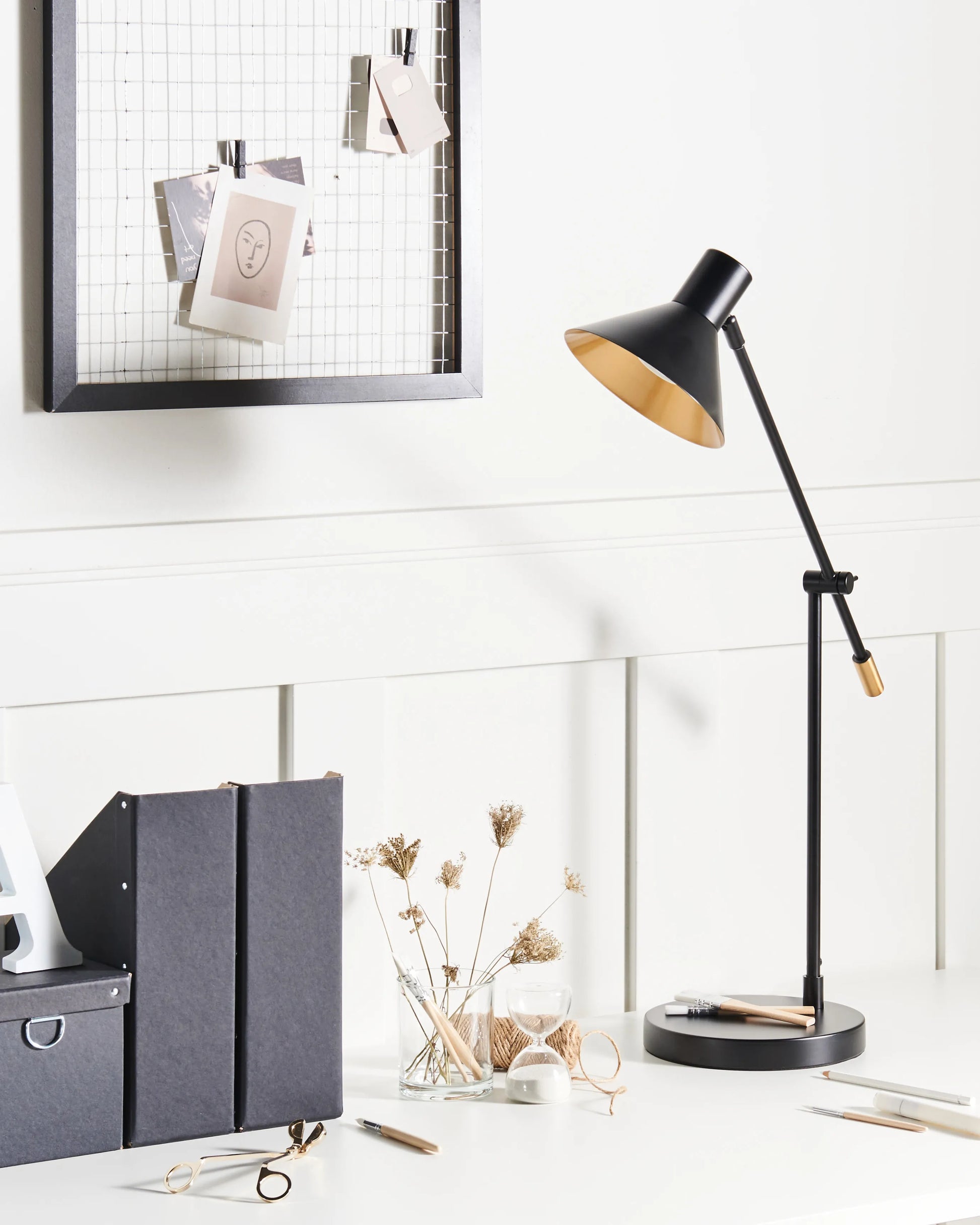  Desk Lamp PINKEEN Metal Black