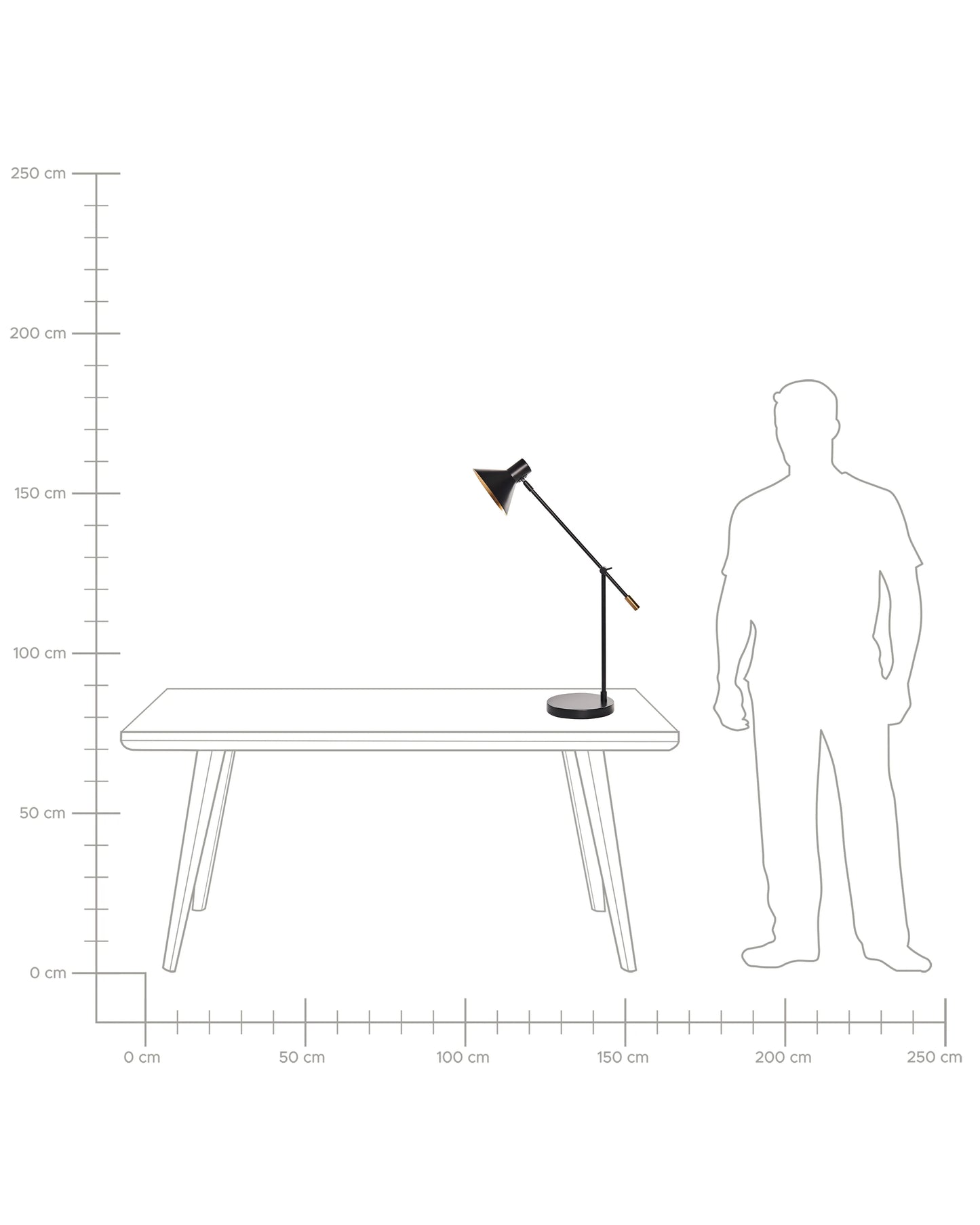  Desk Lamp PINKEEN Metal Black