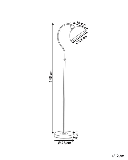  Floor Lamp LENNON Adjustable Metal Light Beige
