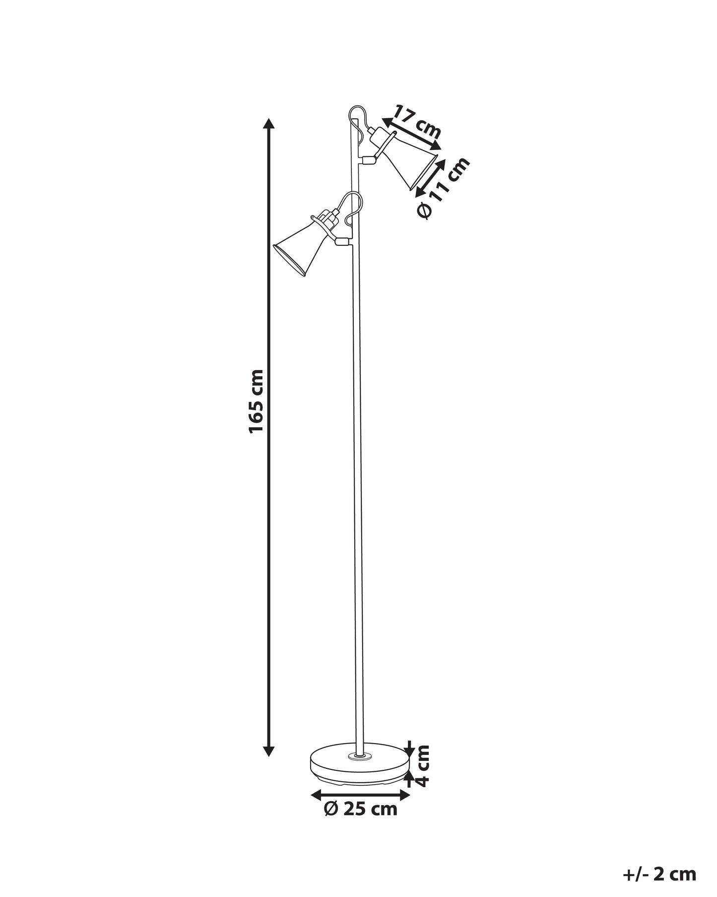  Floor Lamp MOYOLA Adjustable Metal Beige