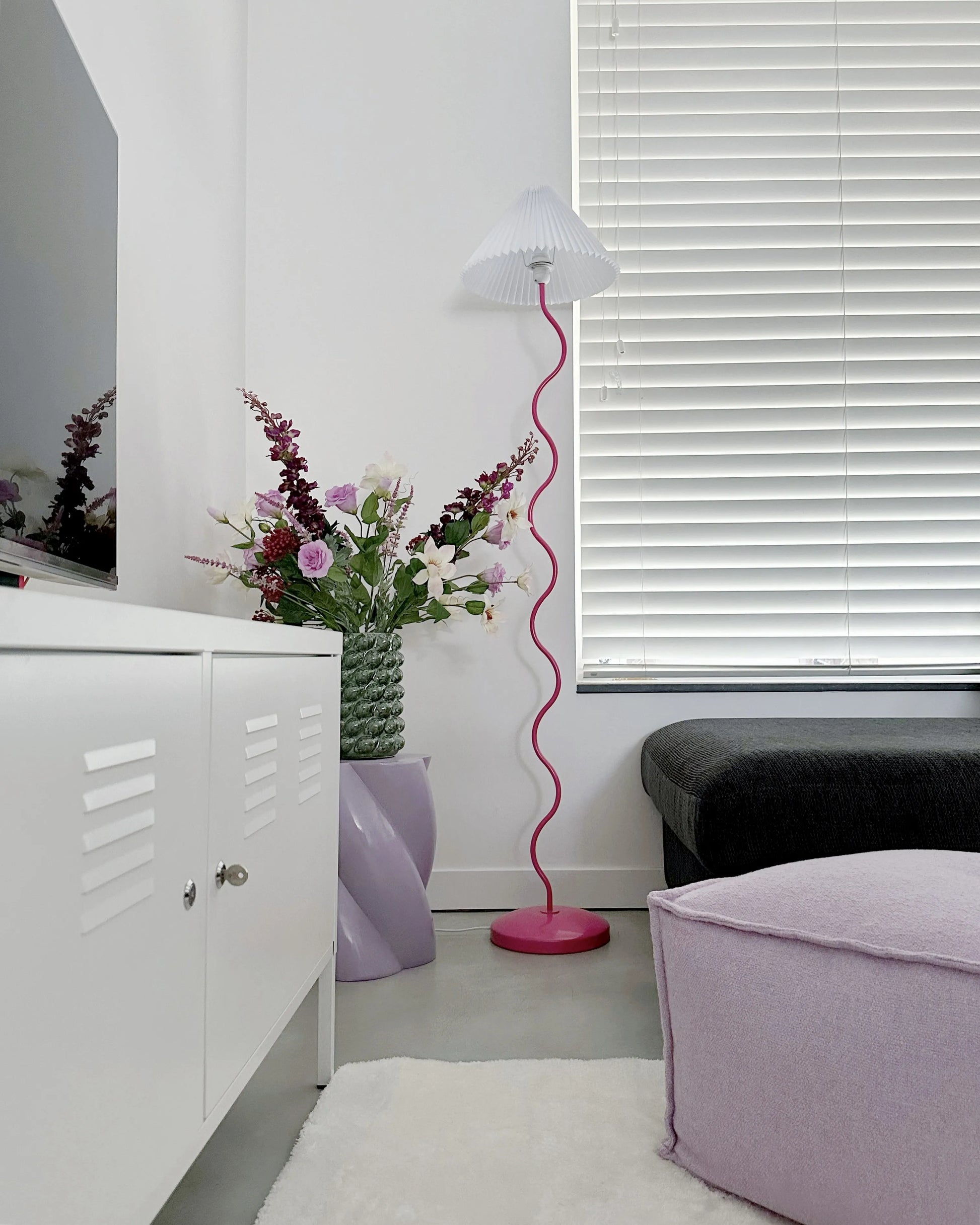  Floor Lamp JIKAWO Metal Pink