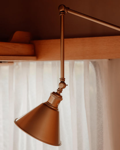  Set Of 2 Wall Lamps NARVA Adjustable Metal Gold