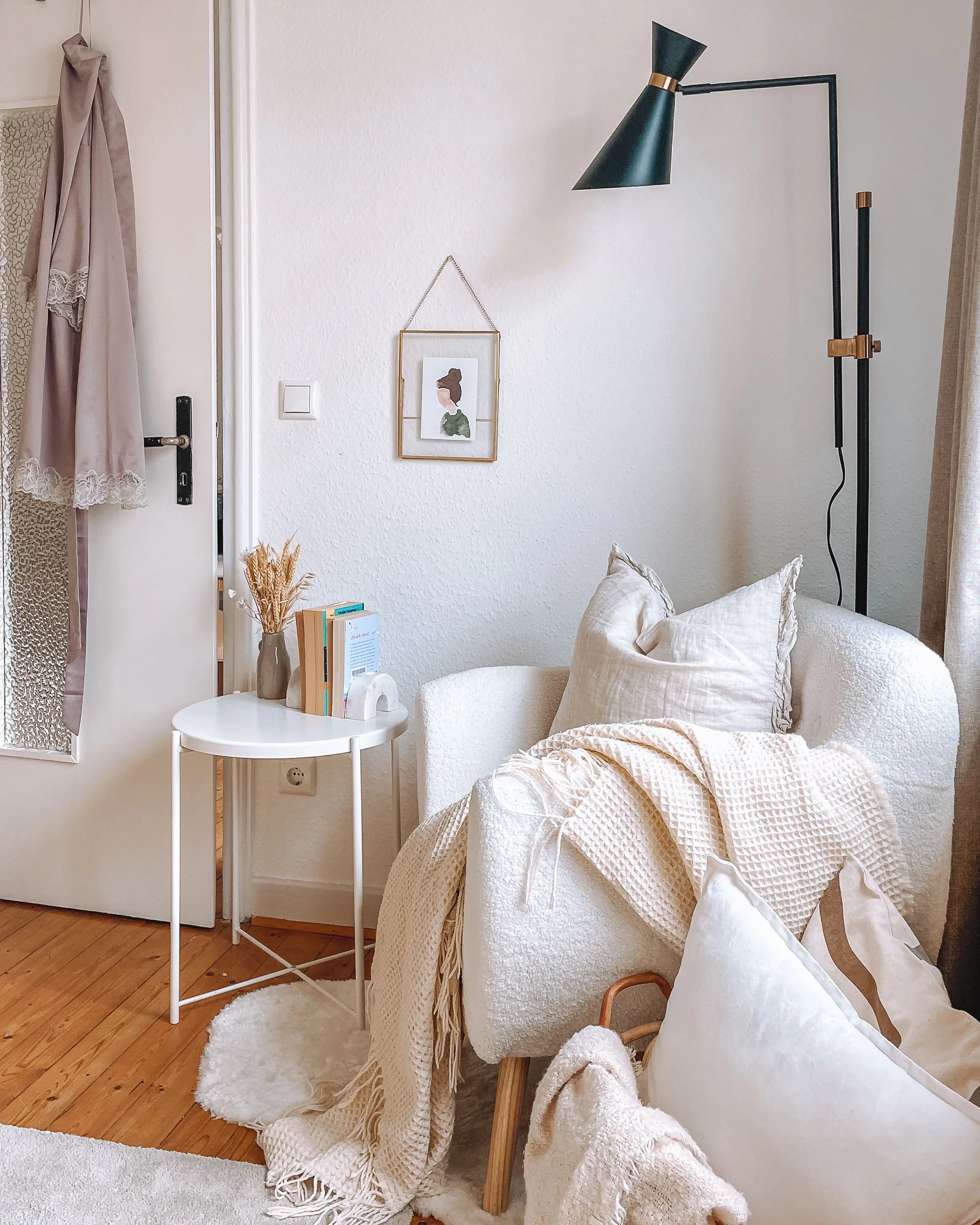  Floor Lamp MELAWI Metal Black