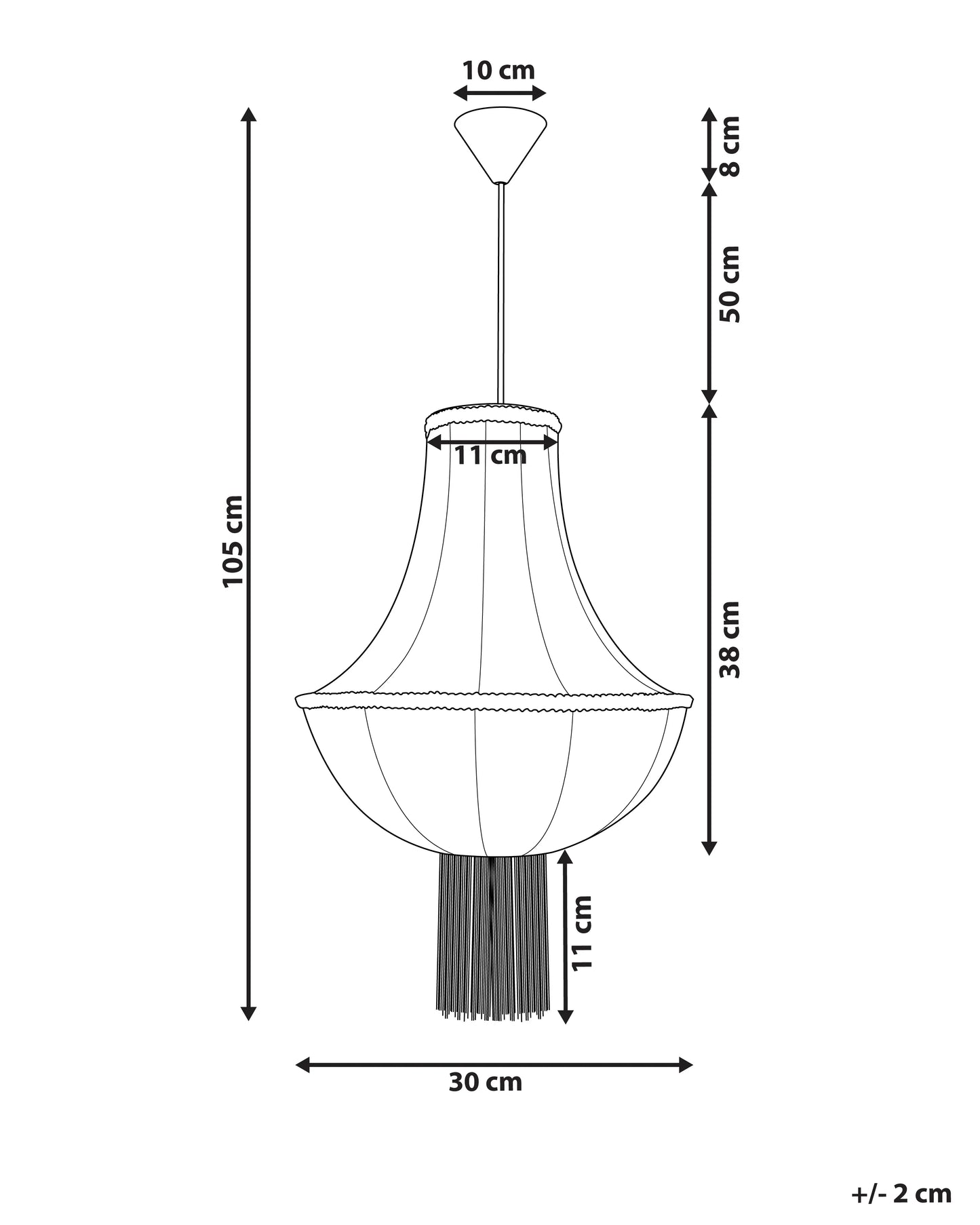  Pendant Lamp ARAGUA White