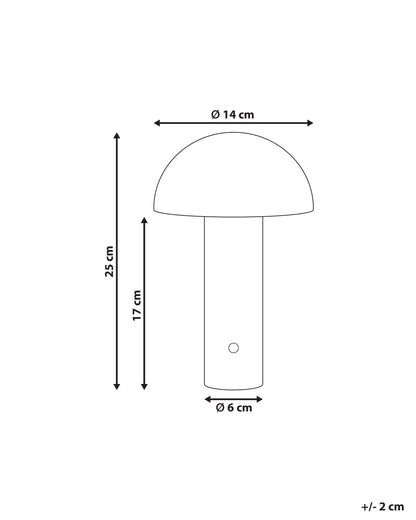  Wireless LED Table Lamp BOJO With Dimmer Metal White