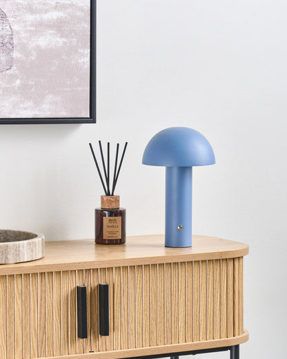  Wireless LED Table Lamp BOJO With Dimmer Metal Blue