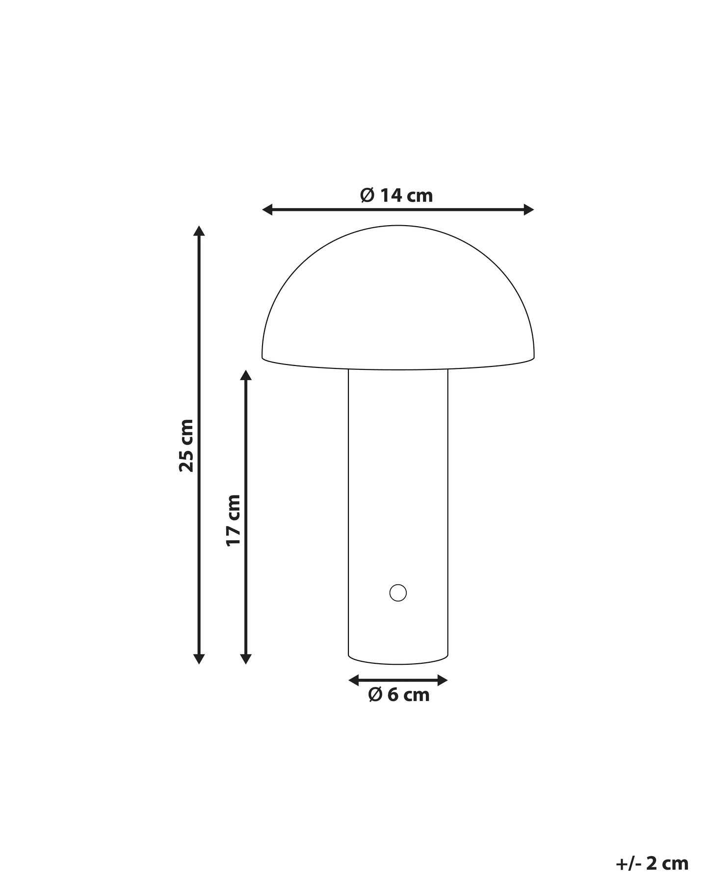  Wireless LED Table Lamp BOJO With Dimmer Metal Blue