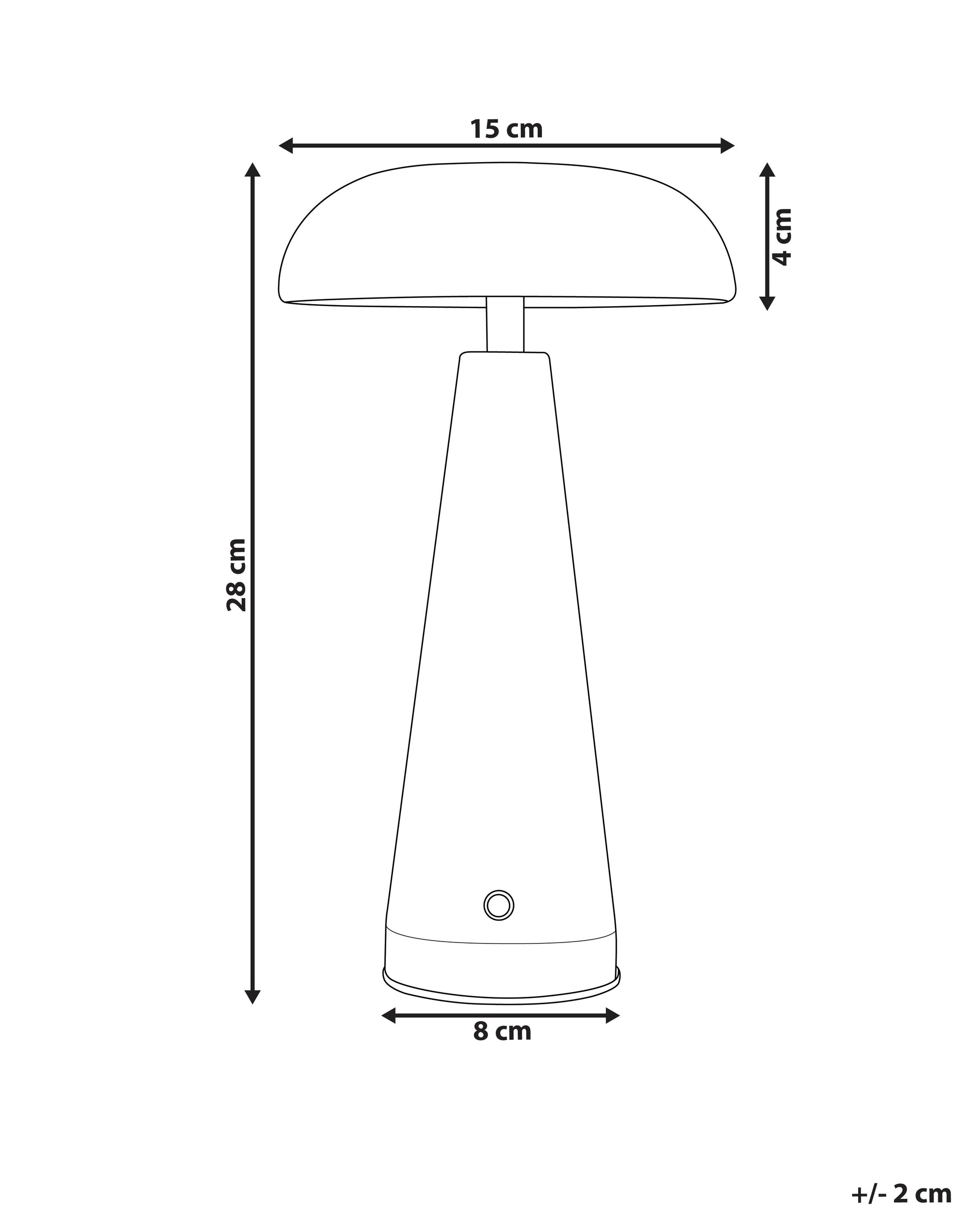 Wireless LED Table Lamp BOCONO With Dimmer Metal Green