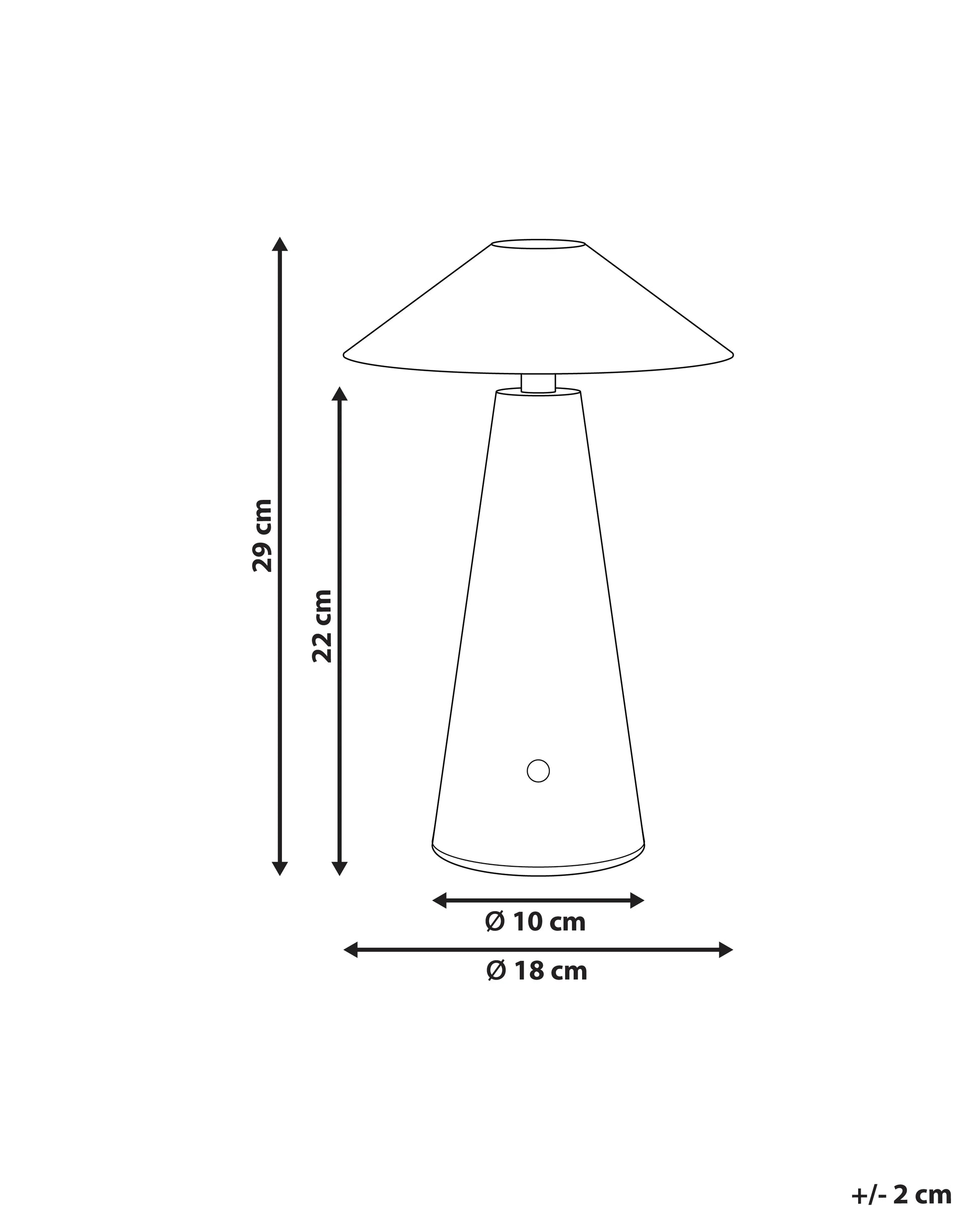  Wireless LED Table Lamp APAYAO With Dimmer Metal Green