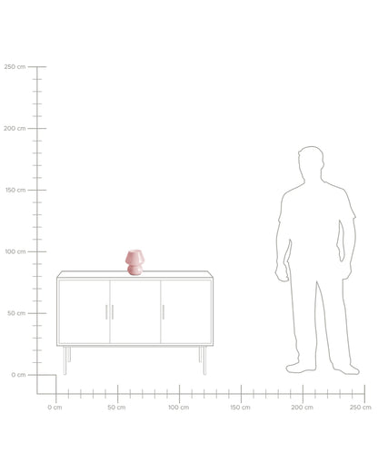  Table Lamp LOBO Glass Pink