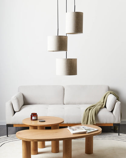  Pendant Lamp PARGUAZA Linen Light Beige