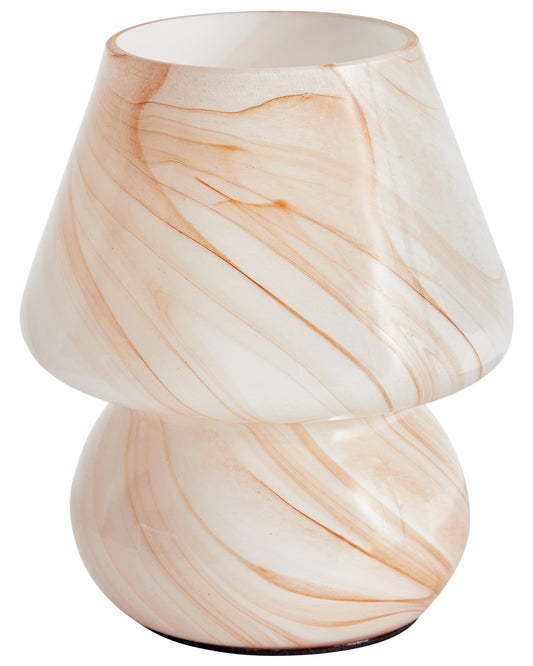  Table Lamp LOBO Glass Beige Marble