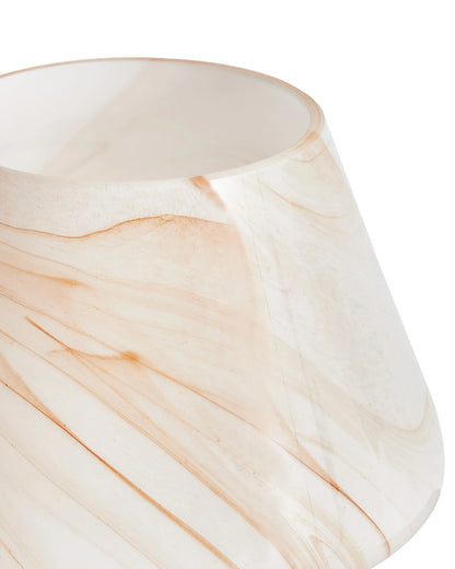  Table Lamp LOBO Glass Beige Marble