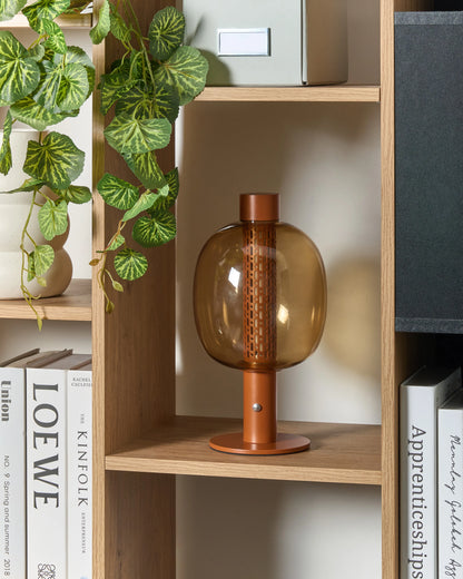  Wireless LED Table Lamp PULANGI With Dimmer Metal Brown