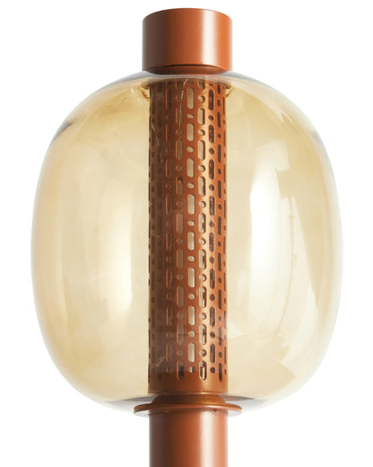  Wireless LED Table Lamp PULANGI With Dimmer Metal Brown