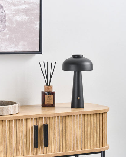  Wireless LED Table Lamp AGUSAN With Dimmer Metal Black