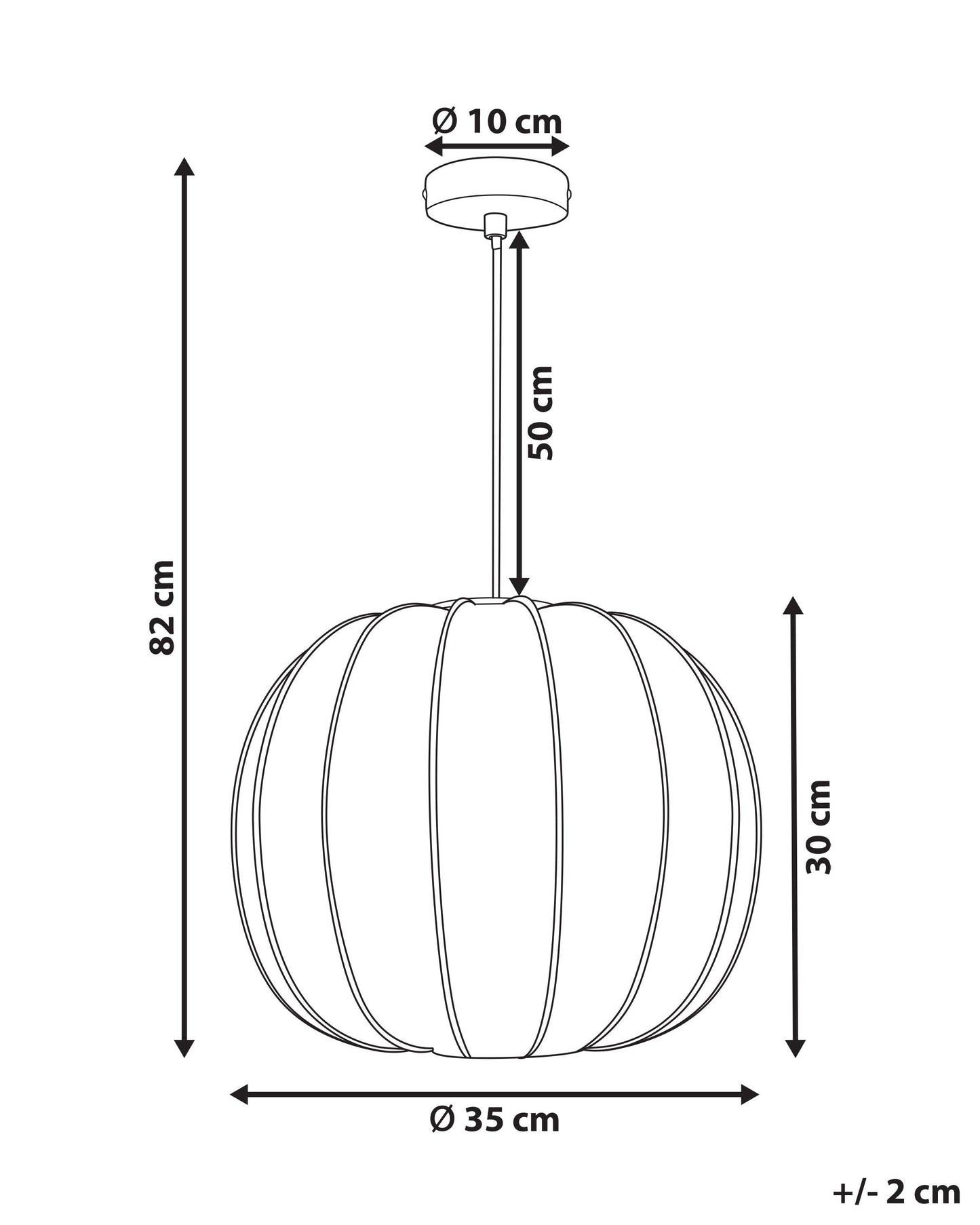  Pendant Lamp MARIETA White