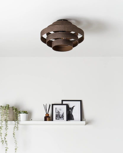  Ceiling Lamp EREBATO Linen Brown
