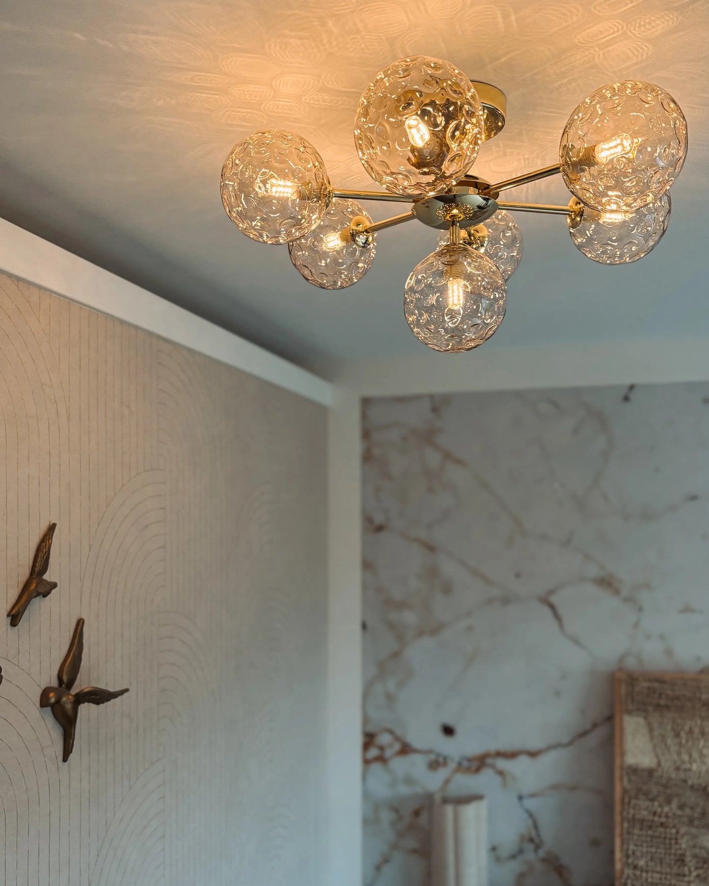  Ceiling Lamp ANADYR Glass Beige