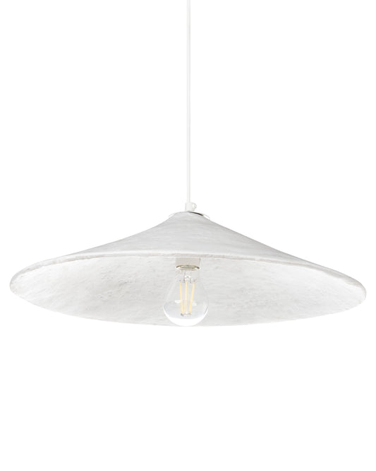  Pendant Lamp PORONGOS Papier-Mâché White