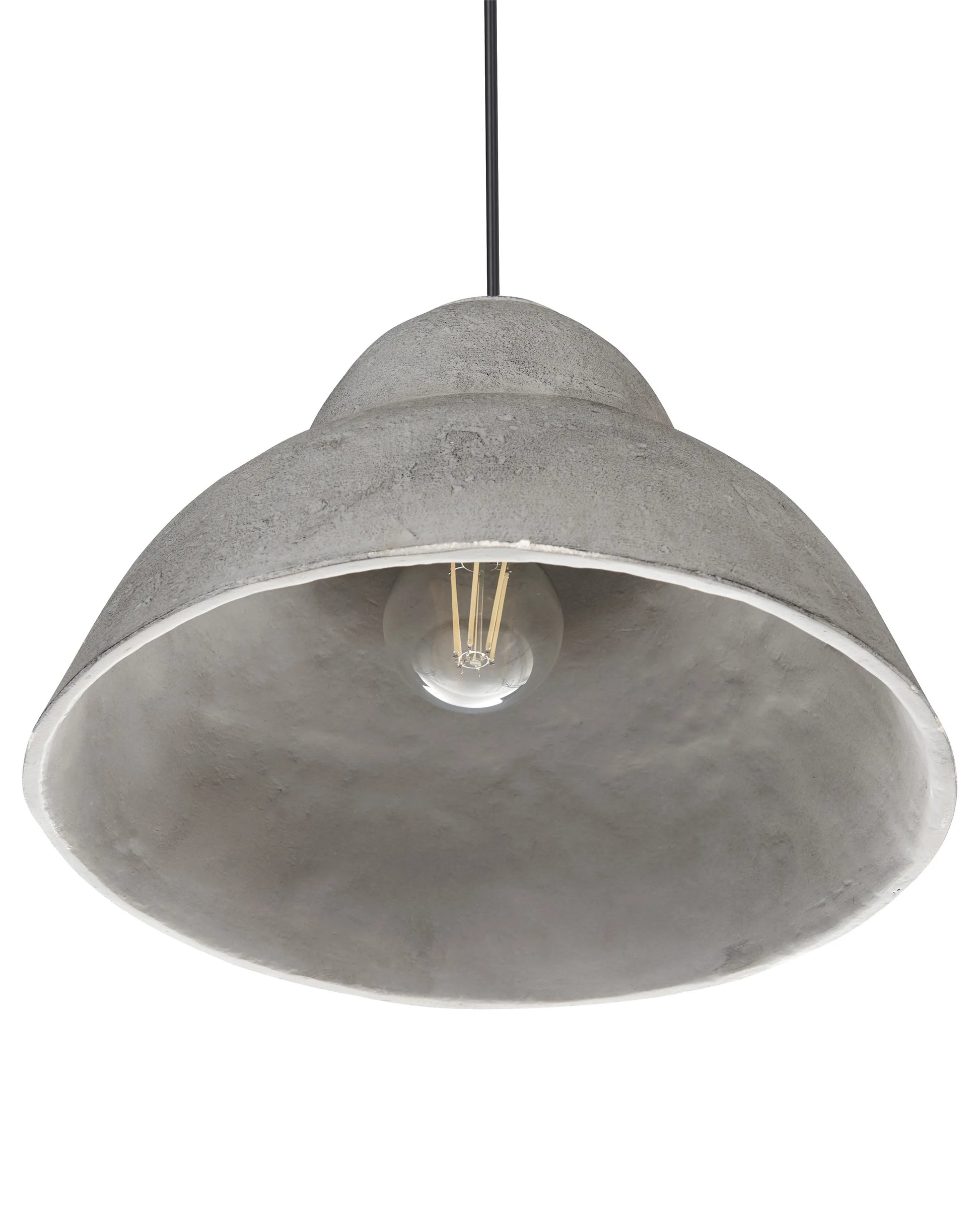  Pendant Lamp KABALEBO Papier-Mâché Grey