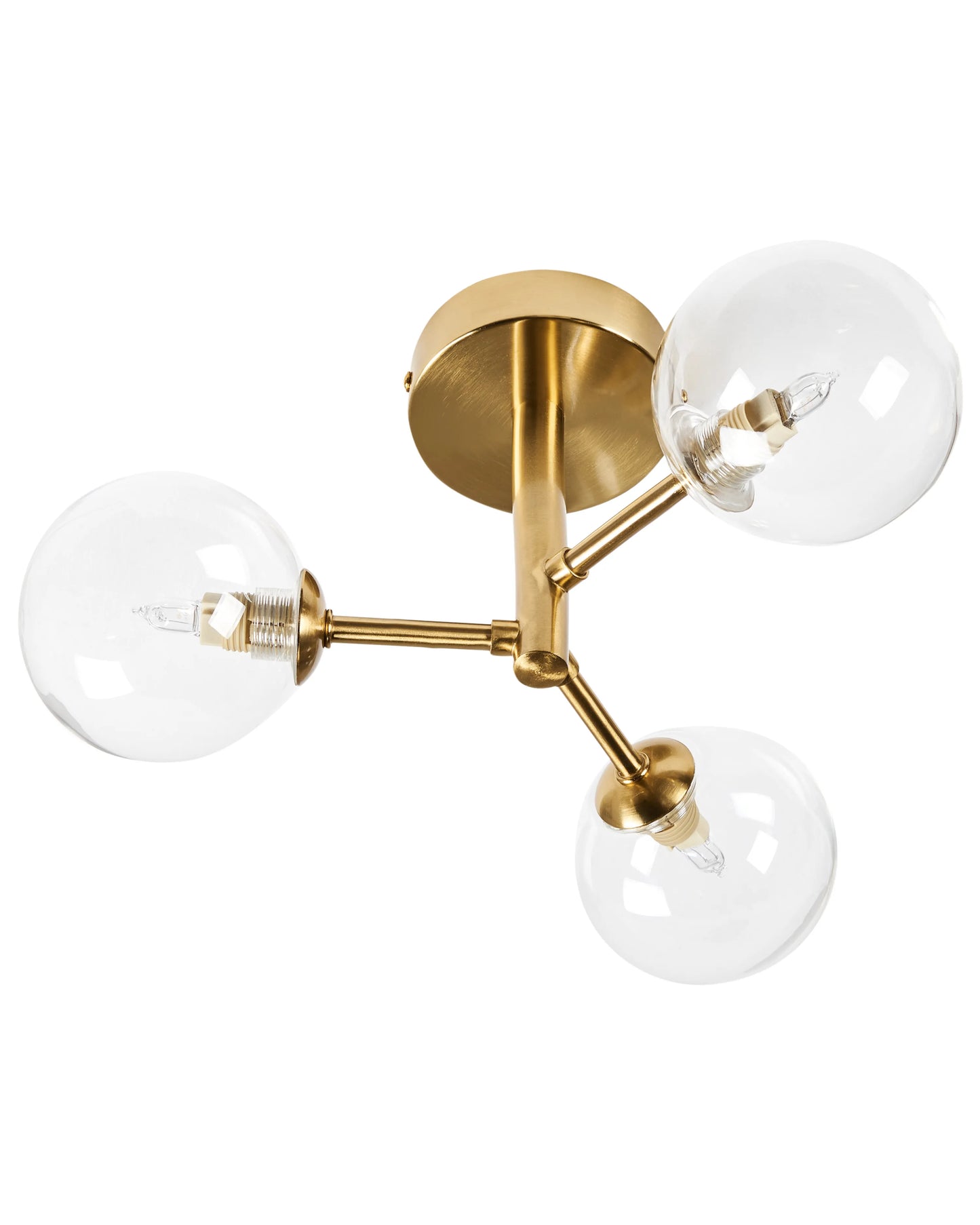  Ceiling Lamp MARICAO Glass Brass