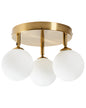  Ceiling Lamp MAVILLA Glass Brass