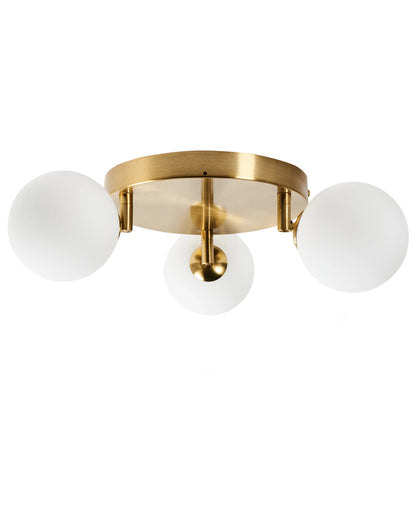  Ceiling Lamp MAVILLA Glass Brass