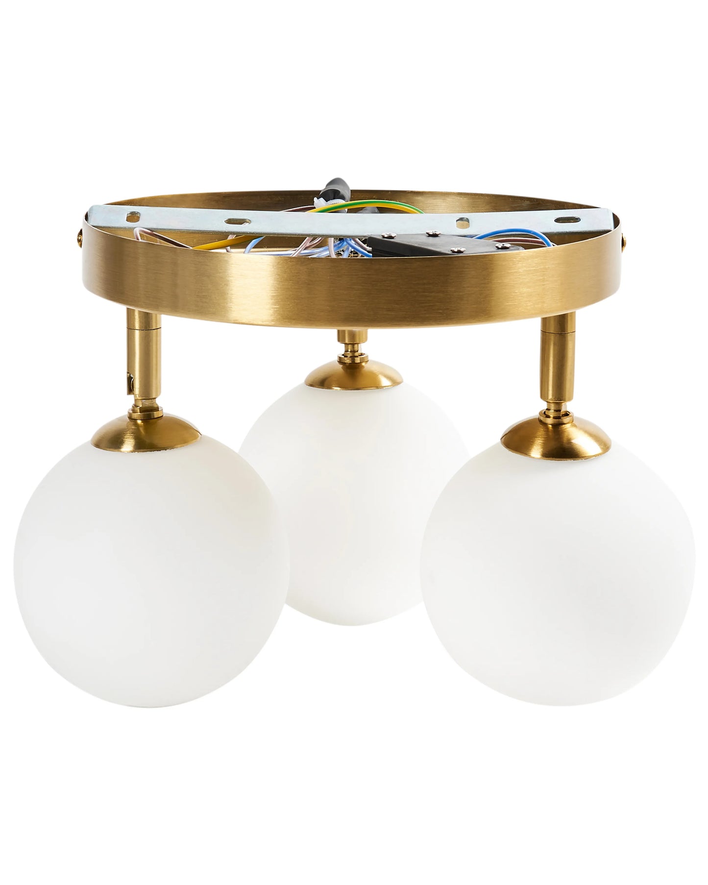  Ceiling Lamp MAVILLA Glass Brass