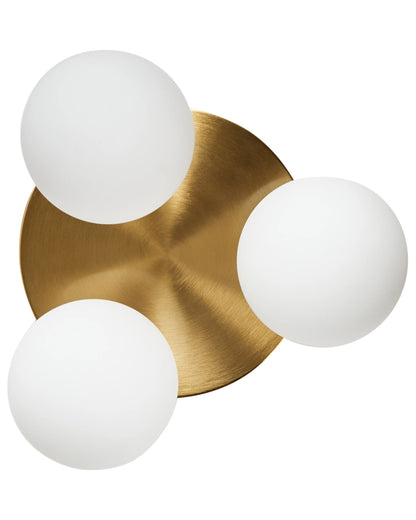  Ceiling Lamp MAVILLA Glass Brass