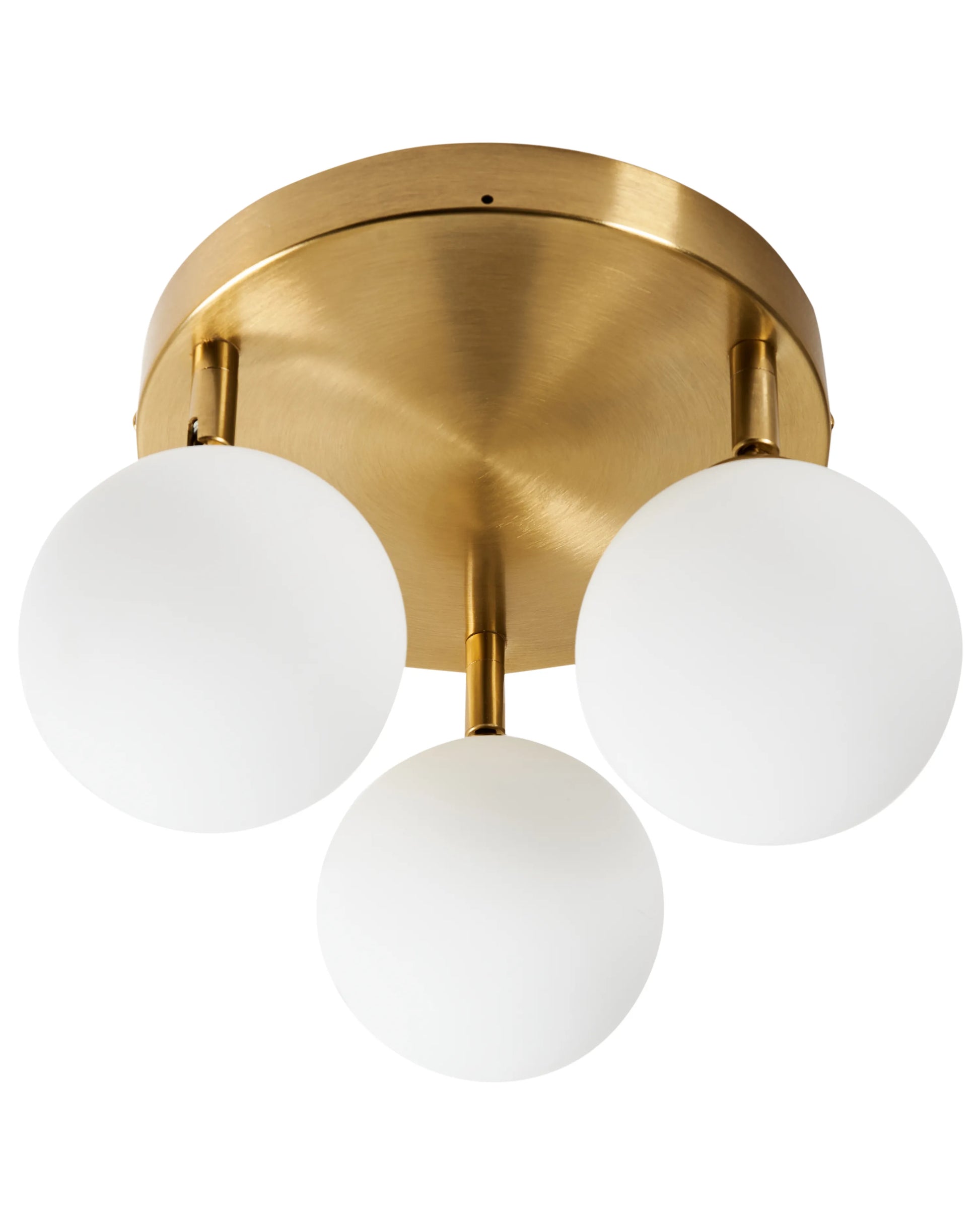  Ceiling Lamp MAVILLA Glass Brass