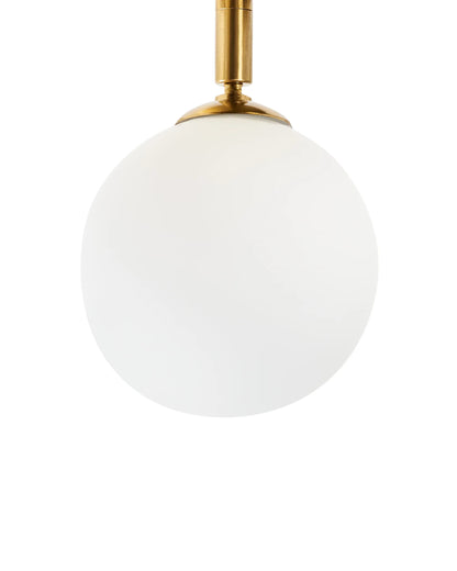  Ceiling Lamp MAVILLA Glass Brass