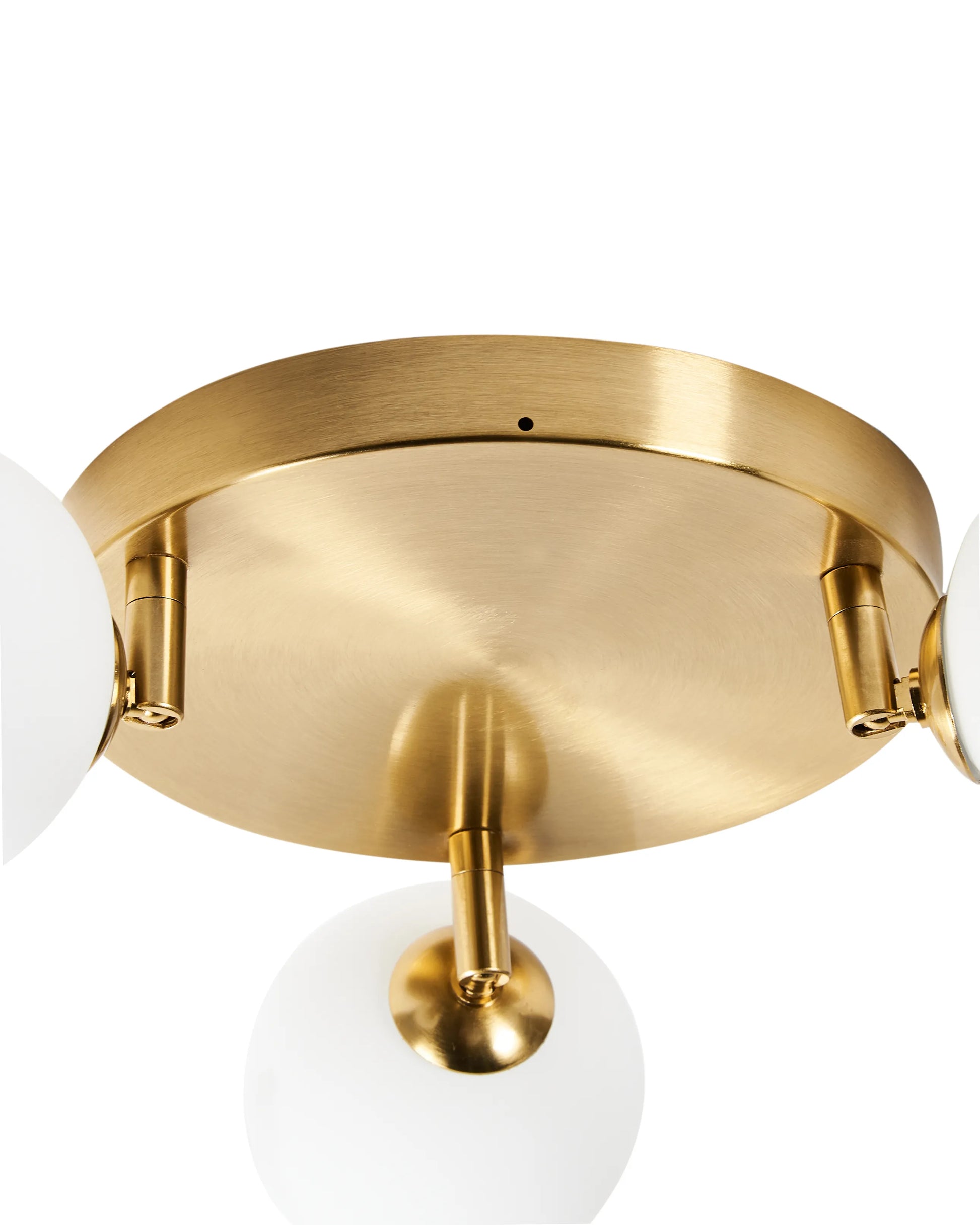  Ceiling Lamp MAVILLA Glass Brass