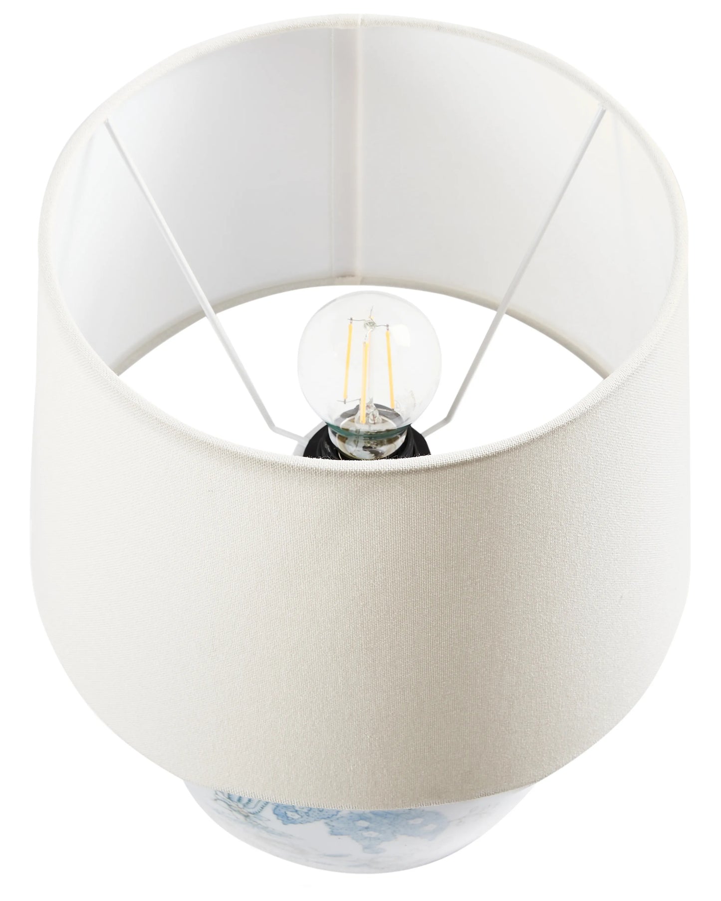  Table Lamp JAMAPA Porcelain White/ Blue